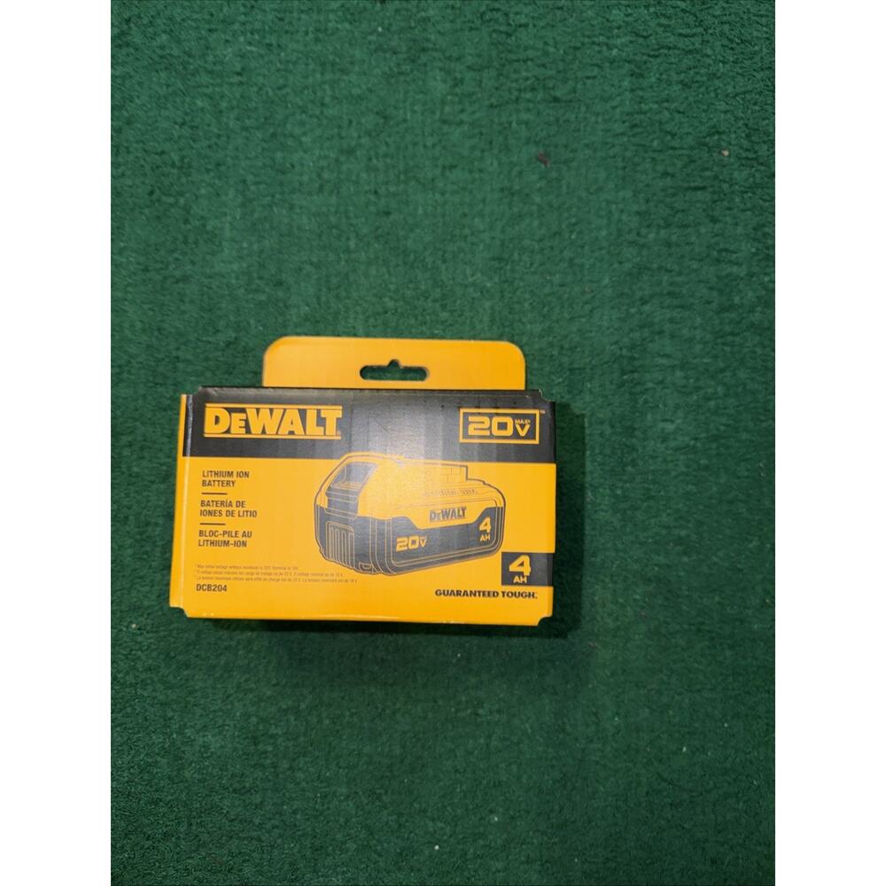 DEWALT DCB204 20V Max XR Lithium ion Battery Pack - Black/Yellow